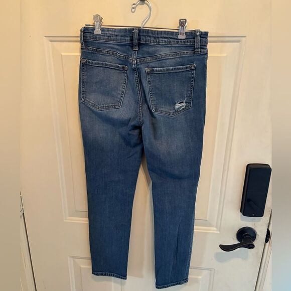 Gap Skinny Roll Up Distressed Jeans size 6 - Picture 2 of 5